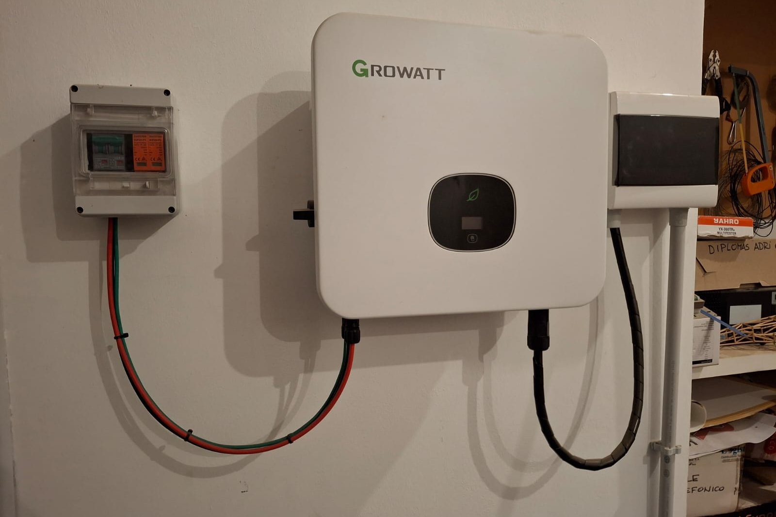 Inversor Growatt instalado